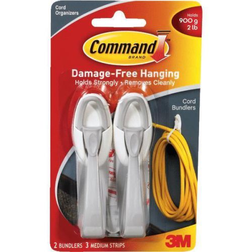 Command Decorative Cord Bundler Hook with Adhesive-COMMAND BUNDLERS CORD