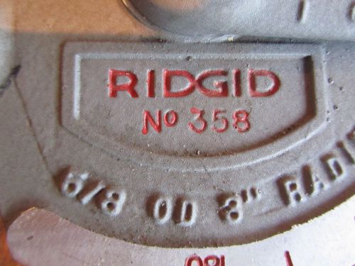 RIDGID # 358  5/8&#034; OD tubing bender