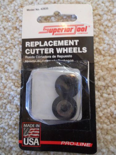 Lot of 2 Replacement Pipe Cutter Wheels Superior Tool Model 42835 USA Made NEW