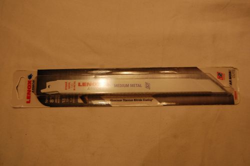 Lenox  8&#034; 10 TPI 818AR Bi-Metal Medium Metal Reciprocating Blades (Pack of 5)