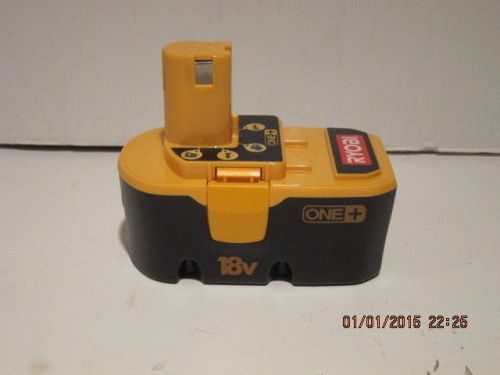 Ryobi 18 Volt One+ Plus NICAD BATTERY-LATE 2014-FREE SHIPPING NEW W/O PACKAGE!!!