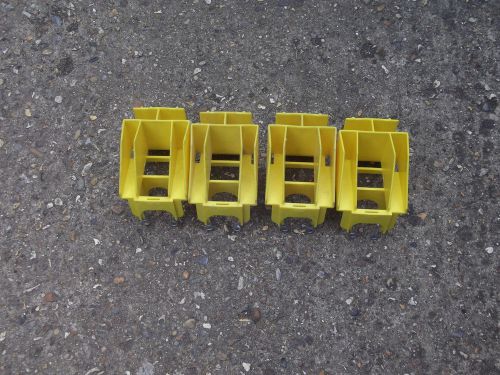 Boss youngman alloy  yellow toeboard clips x 4 for sale