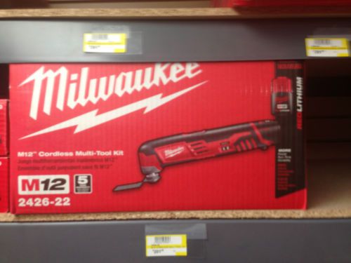 Milwaukee m12  cordless lithium-ion multi-tool kit 2426-22 for sale