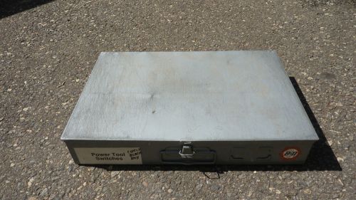Metal 1 Drawer Cabinet Box with 15 Metal Dividers , Grey (Used)