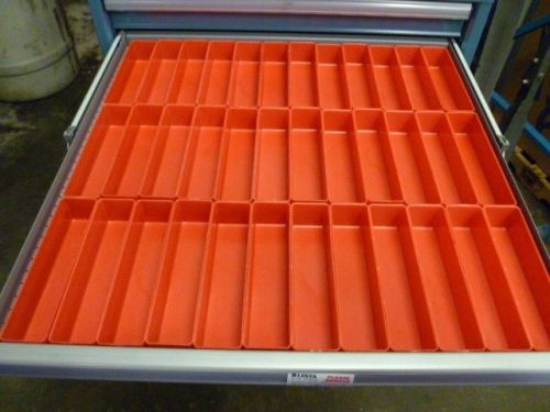 36  2&#034; x 8&#034; x 2&#034;  plastic boxes fit lista vidmar toolbox organizers dividers for sale