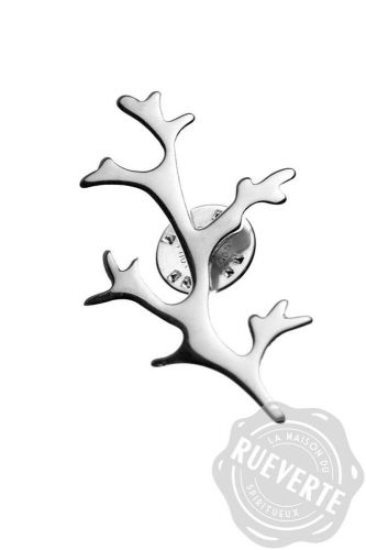 Pin – wormwood twig (silver plated) - absinthes.com for sale
