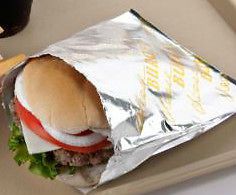 Cheeseburger Wrappers (foil / paper) - Brand new