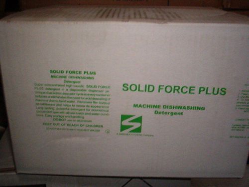 SWISHER HEIGYNE SOLID FORCE DISHWASHING DETERGENT case of 4  8 POUND CONTAINERS