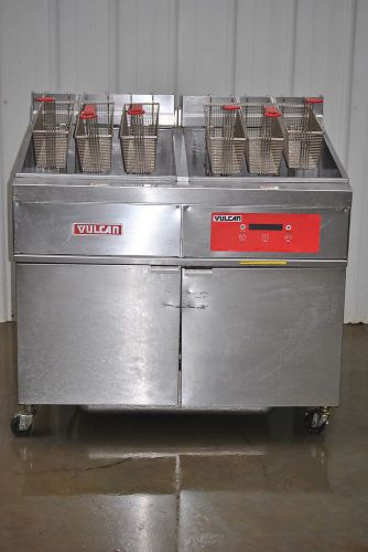 Vulcan 2e85bdf double 85lb electric fryer  &amp; filter for sale