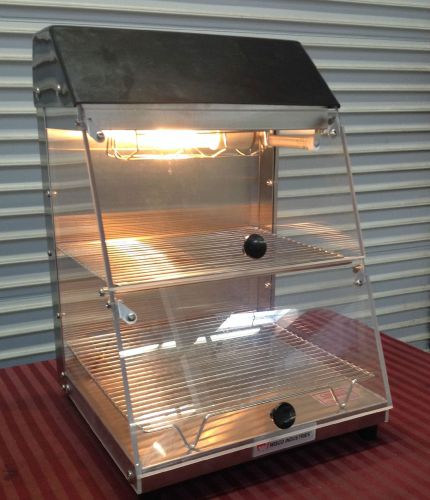 13&#034; Heated Display Warmer Wisco 727 #2092 Counter Top Hot Food Cabinet Glass Doo
