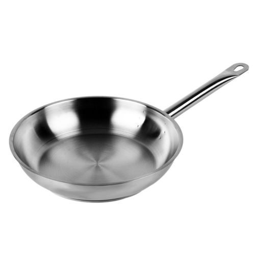 Thunder Group SLSFP014 Fry Pan 14&#034; 18/8 Stainless Steel Hollow Handle NSF/1 Pan