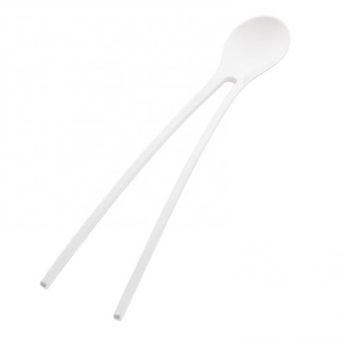 Koziol Twinny Chopsticks Spoon Solid White Set of 2