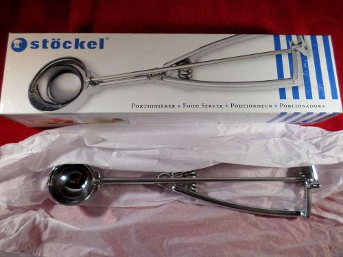 New stockel food server size 70 portionierer chrome plated ice cream disher  3/4  oz for sale