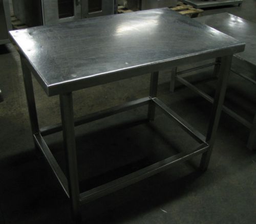 38&#034; L x 25&#034; D x 32&#034; T Stainless Steel Work Table