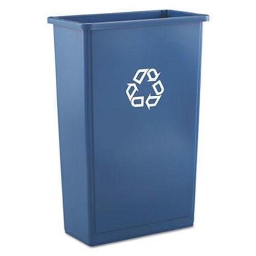 Rubbermaid® Commercial Slim Jim Recycling Container, Rectangular, Plastic, 23gal