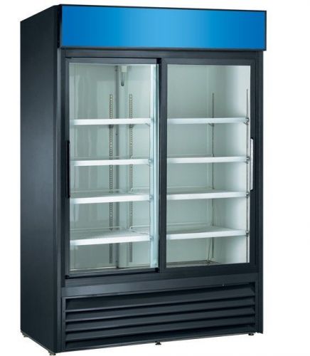 Alamo two glass door refrigerator,cooler,merchandiser g1.2ybm2f 45 cu.ft for sale