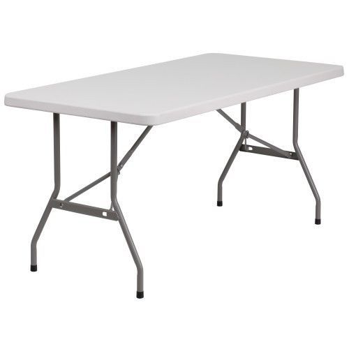 Flash Furniture RB-3060-GG 30&#039;&#039; x 60&#039;&#039; Blow Molded Plastic Folding Table