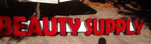 Beauty supply storefront signs for sale