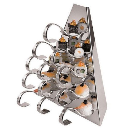 Stainless Steel  Serving Pyramid (8 1/2 x 5 1/2 x 10 5/8)