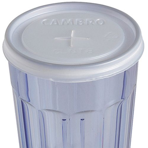 Cambro disposable lid fits 7.7 oz. newport tumbler, 1000pk translucent clnt8-190 for sale