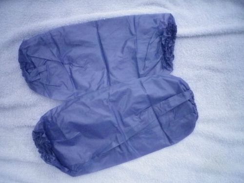One dozen (12)  pair 18&#034; blue vinyl elastic sleeves for sale