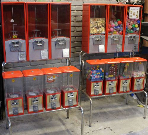 Northwestern  Vending Machines - Gumballs Candy -  Bulk Two Racks - 14 machines