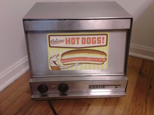 HOT DOG COOKER AND BUN STEAMER STAR COMMERCIAL MODEL 178 NICE WORKING CONDITION