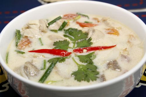 Chicken in Coconut Soup Recipe Thai Food DIY Dish Eastern Cuisine Email Delivery