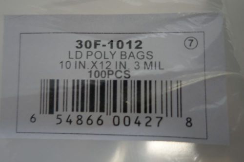 ld flat poly bags 30F-1012 10&#034;X12&#034;