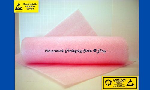 Cushion foam anti static for electronic devices 1/8&#034;  x 12&#034; x 12&#034; - 10 sheets for sale