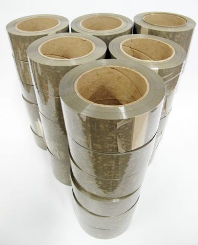 36 Rolls of Tan Carton Sealing Tape - 2 Inch x 110 Yards- 36 Rolls/Case
