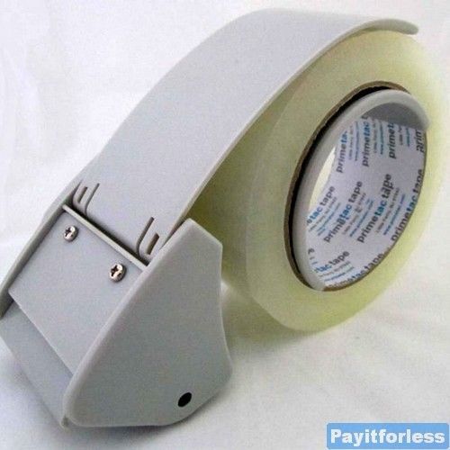 Packing packaging compact light weight handheld tape dispenser with roller for sale