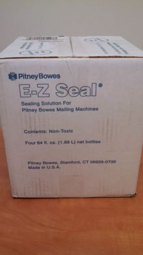 NEW Box of FOUR Pitney Bowes E-Z Seal Bottle Sealing Solution 64 oz each #608-0