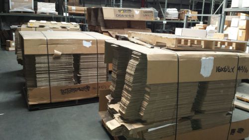 7200+ -16 x 6 1/2  x 4 3/16 white corrugated shipping  boxes cheap!!! for sale
