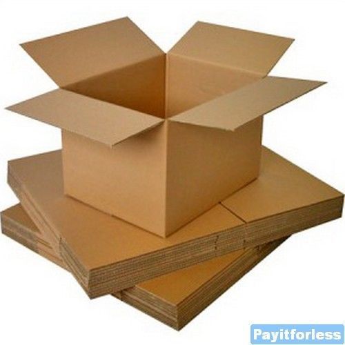 12x12x4 kraft storage shipping mailing moving box 25pc for sale