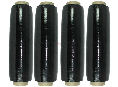 Black EZ Stretch Pre-Stretch Film Pallet Shrink Wrap Hand Roll 16 x 6000