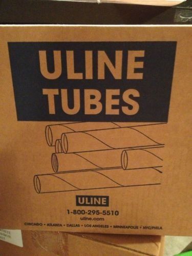 2 1/2 x 9&#034; White Shipping Mailing Postal Tube 35 pcs Uline P/N S-2036