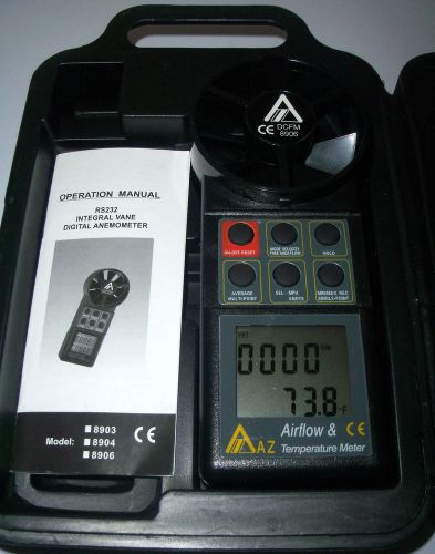 Wind anemometer digital anemometer wind speed wind meter az-8906 for sale