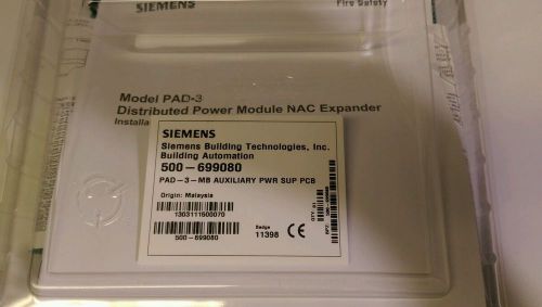 SIEMENS PAD-3-MB 500-699080 Nac Extender Power Supply