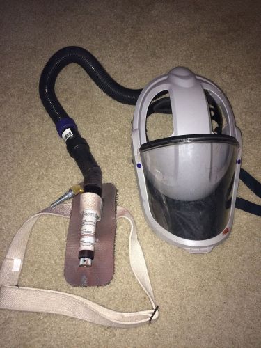 3M Versaflo M-100 Respiratory Headgear With hose, Belt, Faceshield