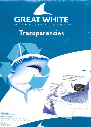 Great White Transparencies Ink Jet Printers by Great White Papers