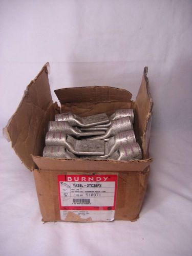 Box of 30 burndy ya38l-2tc38fx hylug cu hylug-500mcm flex-3/8 pink for sale