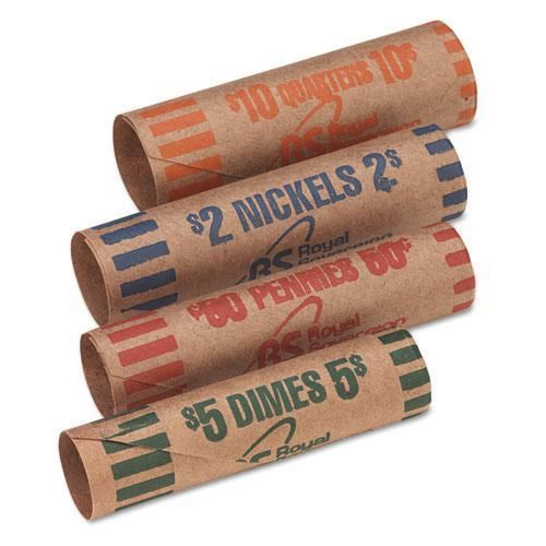 New royal sovereign fsw-216n preformed tubular coin wrappers, 54 each for sale