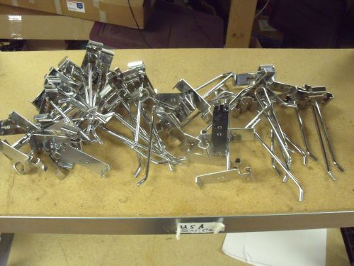 Store Display Hooks for wire racks. Chrome package (50 hooks package)
