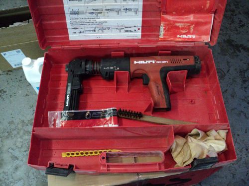 Hilti dx351  powder actuated stud nail gun nailer and case for sale