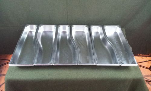 Vollrath 3100020 Stainless Steel Wild Pans Lot of 6