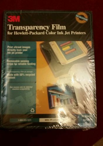New Sealed 3M CG3460 InkJet Transparency Film 50 Sheets NIB