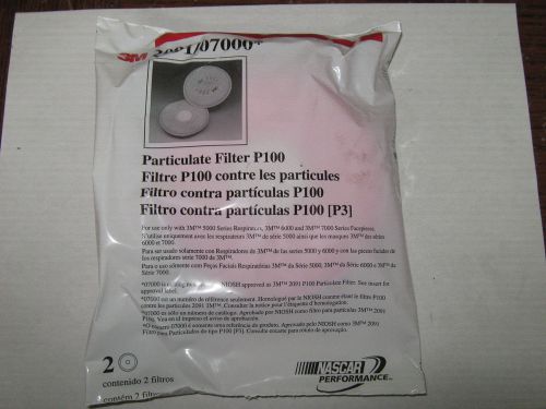 1 Pair 3M 2091/0700 Particulate Filter P100 Filter Packs, New