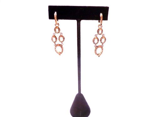 Black Velvet  T-Bar Earring Display Jewelry Stand Holder  Set of 4