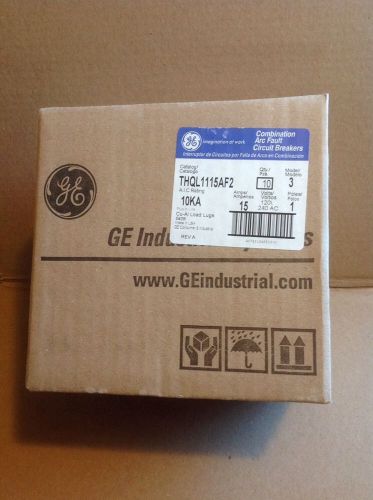 Box Of 10 GE THQL1115AF2 Combination Arc Fault Breakers